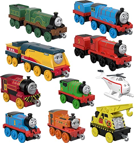 Deals Price Thomas & Friends Sodor Steamies 10-Pack Of Die-Cast Metal Push-Along Train Engines And Vehicles For Preschool Kids Ages 3 And Up - Train Adventure Collection