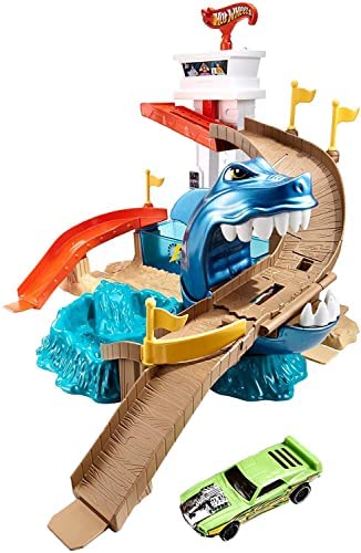 Color Shifters Sharkport Showdown Amazon Exclusive - Interactive Racing Play Set