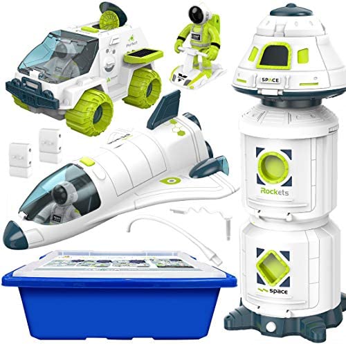 Budget Space Shuttle Spacecraft Airplane Toys For Kids With Lights & Sound & Astronaut Figure,Spaceship Toys For Any Interstellar Mission Adventure,Toy Rocket Gift For Boys 3-5-8 - Rocket Adventure Collection