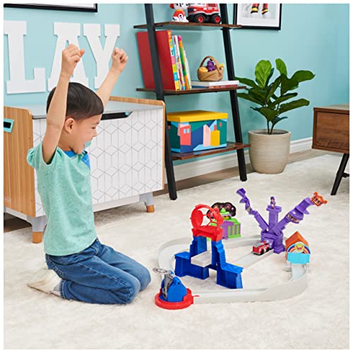 True Metal Total City Rescue Movie Track Set With Exclusive Marshall Vehicle 1:55 Scale Kids Toys For Ages 3 And Up - Interactive Racing Play Set