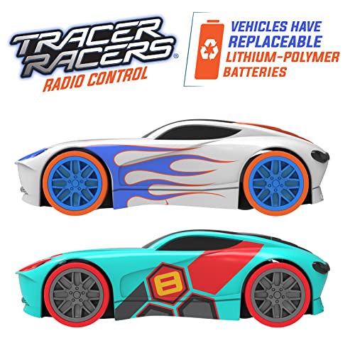 2.4 GHz Radio Control Remote Slot-Less Cordless Racing Blazin Loop Speedway Track Set With Two C - Interactive Racing Play Set