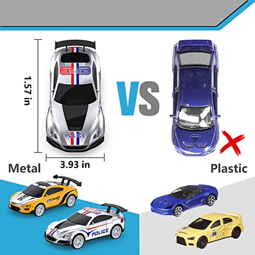 Electric High-Speed Slot Car Race Car Track Sets With 2 1:43 Scale Slot Cars And 2 Hand Controllers With Headlights And Dual Racing Toys Gifts For 6 7 8 9 10 11 12 Boys Girl - Interactive Racing Play Set