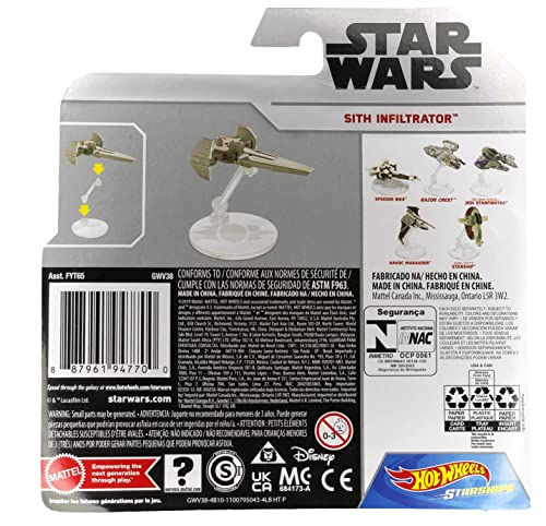 Wholesale Hot Wheels Star Wars Starships Sith Infiltrator Die Cast Vehic - Rocket Adventure Collection