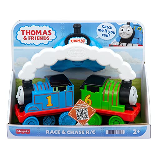 Deals Price Thomas & Friends Race & Chase RC Remote Controlled Toy Train Engines For Toddlers And Preschool Kids 2 Years And Ol - Train Adventure Collection
