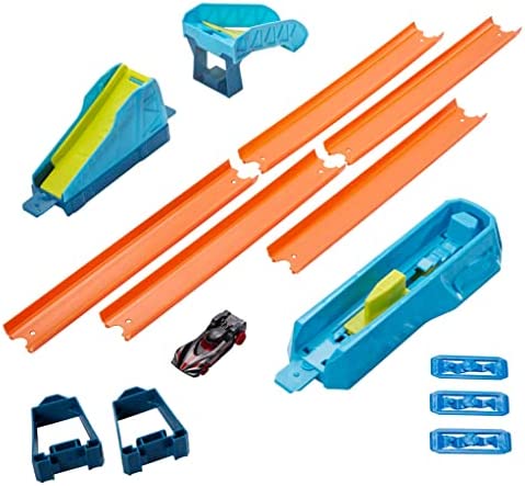 Track Builder Pack Assorted Curve Parts Connecting Sets Ages 4 And Older - Interactive Racing Play Set