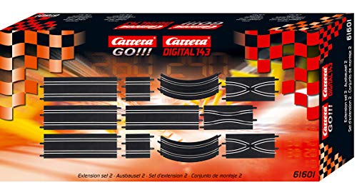 Go Extension Set 2 – 11Piece Track Expansion Accessory Pack – For Use With 1: 43 Scale Go & Digital143 Slot Car Racetrack Systems - Interactive Racing Play Set