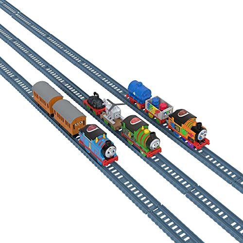Thomas & Friends Motorized Talking Thomas Engine With Annie & Clarabel Battery-Powered Toy Train With Character Sounds And Phra - Train Adventure Collection