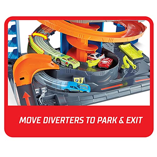 Mattel – Hot Wheels City 50 New Mega Garag - Interactive Racing Play Set