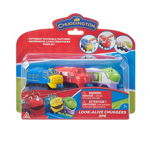 Look Alive Chuggers 3-Pack – Wilson Brewster Koko – Connectable Train Toys With Moving Parts – Free-Rolling Wheels – 3.75 Inch Scale – Gift For Preschool Kids Age 3 And Up - Train Adventure Collection