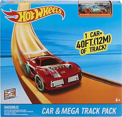 Car & Mega Track Pack Amazon Exclusive - Interactive Racing Play Set