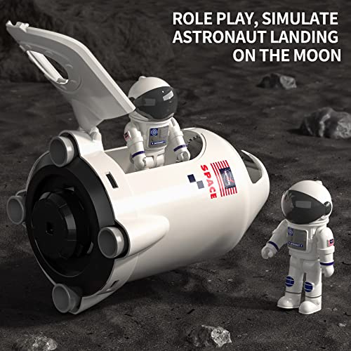 New Space Shuttle Rocket Toys For 3 4 5 6 7 8 9 Years Old Kids Science Educational Toys 5-in-1 STEM Aerospace Toys With 2 Astronauts Projection Lamp Space Adventure Toys Gift For Boys Girls 3+ - Rocket Adventure Collection