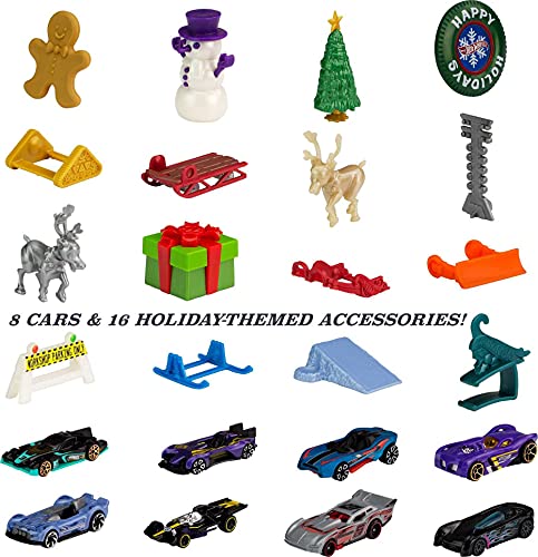 Top 10 2021 Advent Calendar With 24 Surprises That Include 8 1:64 Scale Vehicles & Other Cool Accessories Plus A Play Pane Mat For Collectors & Kids 3 Years Old & Up - Interactive Racing Play Set