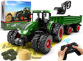 Top 10 Remote Control Tractor Toy Kids RC Tractor Set & Truck And Trailer Front Loader – Metal Car Head/8 Wheel/ Light Toddlers Farm Vehicle Toys For 2 3 4 5 6 7 8 9 Year Old Boys Christmas Birthday Gif - Detailed Work Vehicle Toy