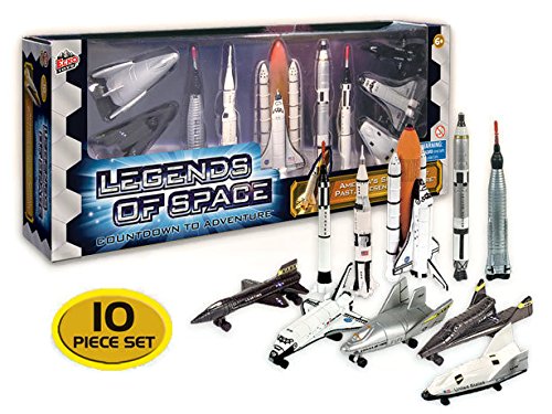 Legends Of Space : Countdown To Adventure – History Of American Space Flight 10 Piece Set - Rocket Adventure Collection