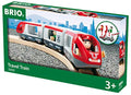 RIO World 33505 – Travel Train – 5 Piece Wooden Toy Train Set For Kids Age 3 And Up - Train Adventure Collection