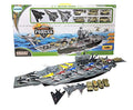 Deals 33 Inch Aircraft Carrier With Soldiers Jets Military Vehicles (18 Fighter Jets) - Detailed Work Vehicle Toy