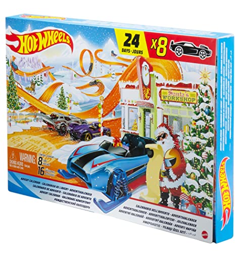 Top 10 2021 Advent Calendar With 24 Surprises That Include 8 1:64 Scale Vehicles & Other Cool Accessories Plus A Play Pane Mat For Collectors & Kids 3 Years Old & Up - Interactive Racing Play Set