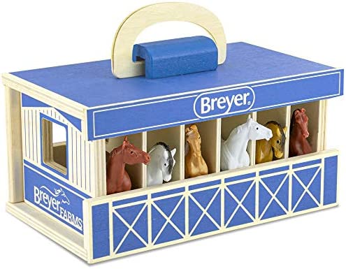 Top 10 Horses Unicorn Magic Wooden Stable Playset With 6 Unicorns 6 Piece Playset 6 Stablemates Unicorns Included 6 H X 9 L X 2.5 D 1:32 Scale Model 59218 Multicolo - Detailed Work Vehicle Toy