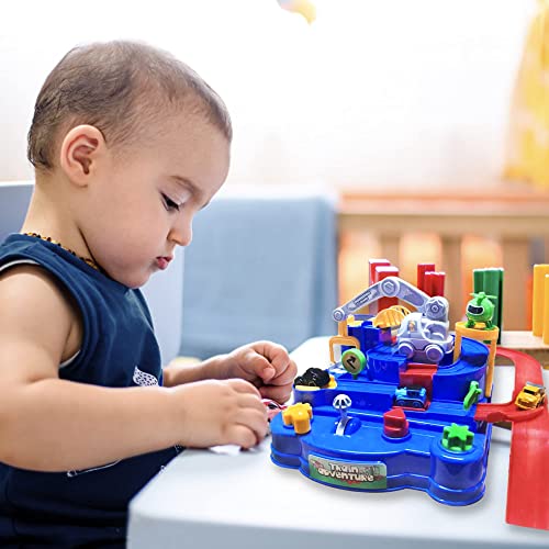 New Toddler Race Track Kids Boy Car Toys Age 3 4 Year Old Boys Girls Preschool Puzzle Rail Car Adventure City Rescue Game Parking Garage Playset Birthday Educational Gifts For Kids Ages 3 4 5 6 Years Old - Interactive Racing Play Set