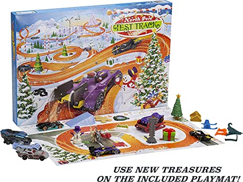 Top 10 2021 Advent Calendar With 24 Surprises That Include 8 1:64 Scale Vehicles & Other Cool Accessories Plus A Play Pane Mat For Collectors & Kids 3 Years Old & Up - Interactive Racing Play Set