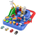 Toddler Toys For 3 4 5 Years Old Boys Girls Car Adventure Toys City Rescue With 4 Mini Cars,Race Tracks Car Toys For Boys Age 3-5 Birthday Gifts For 3-5 Year Old Boys Girls 10.2×10.2×7.2in - Interactive Racing Play Set