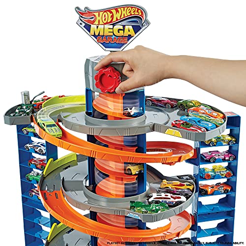 Mattel – Hot Wheels City 50 New Mega Garag - Interactive Racing Play Set