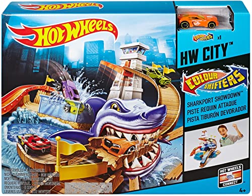 Color Shifters Sharkport Showdown Amazon Exclusive - Interactive Racing Play Set